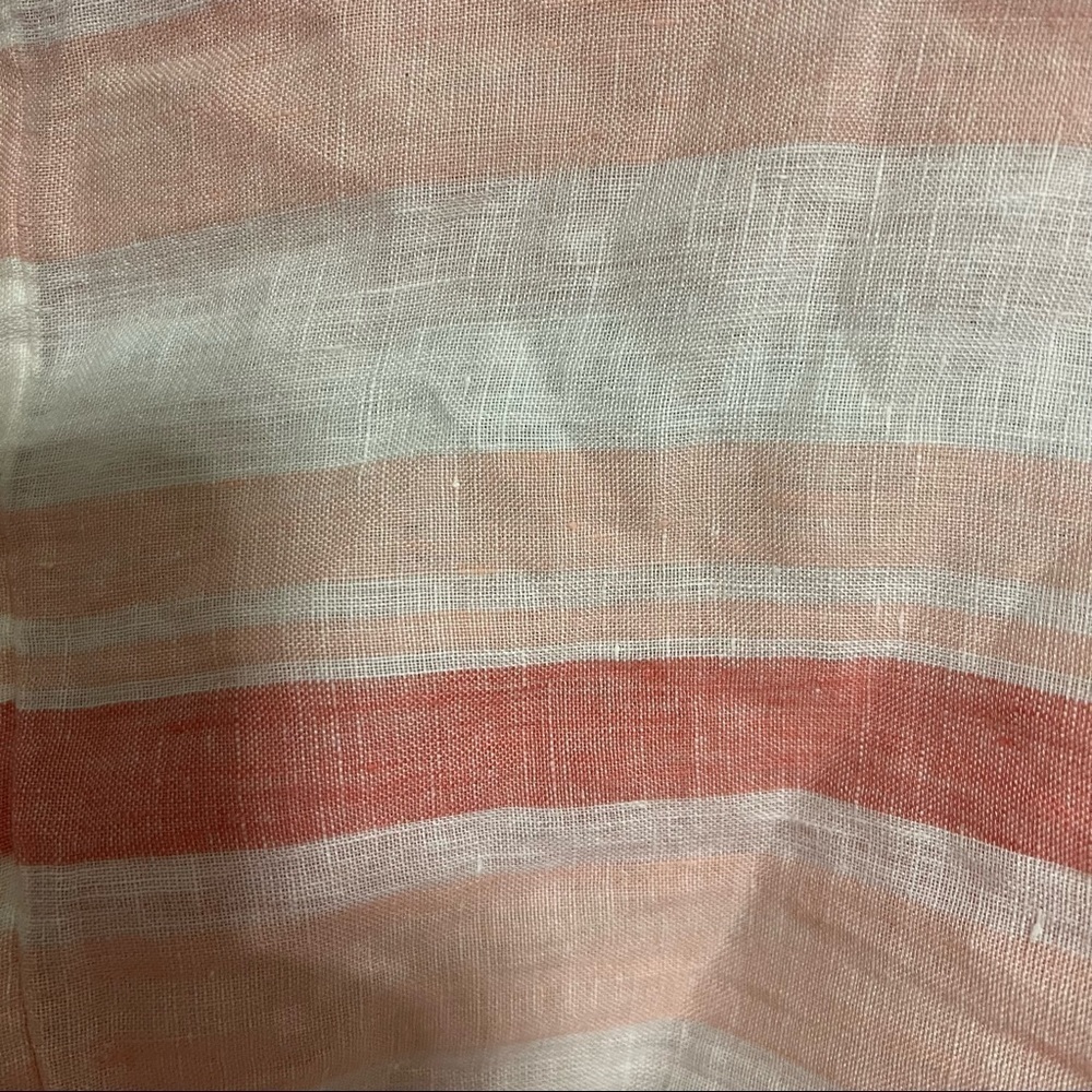 Artisan NY Linen striped blouse medium - Picture 6 of 7